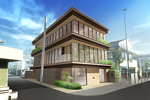 高級住宅の外観CG