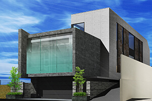 高級住宅の外観CG