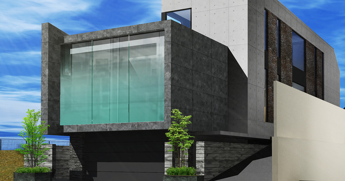 高級住宅の外観　CG