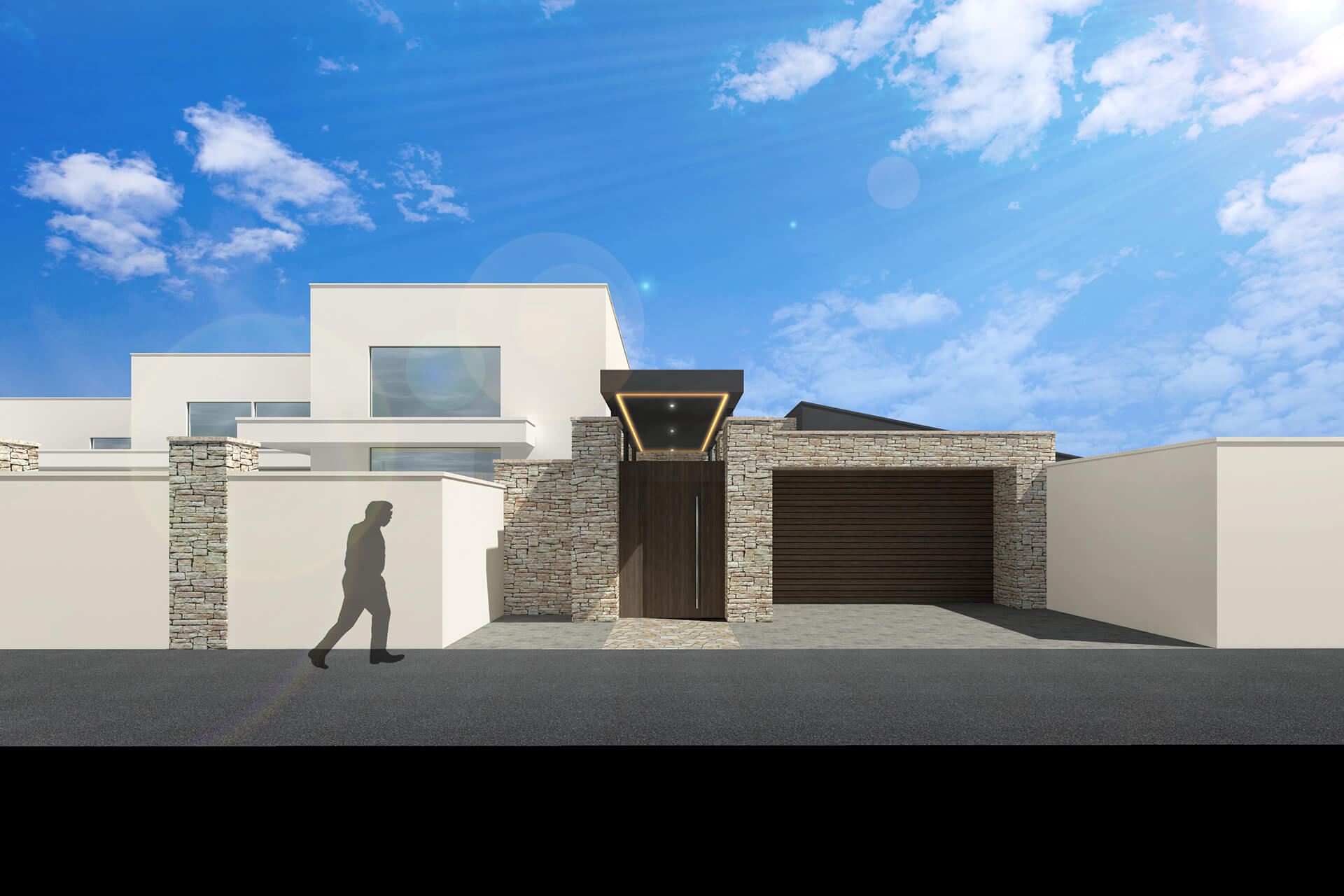 高級住宅の外観　CG