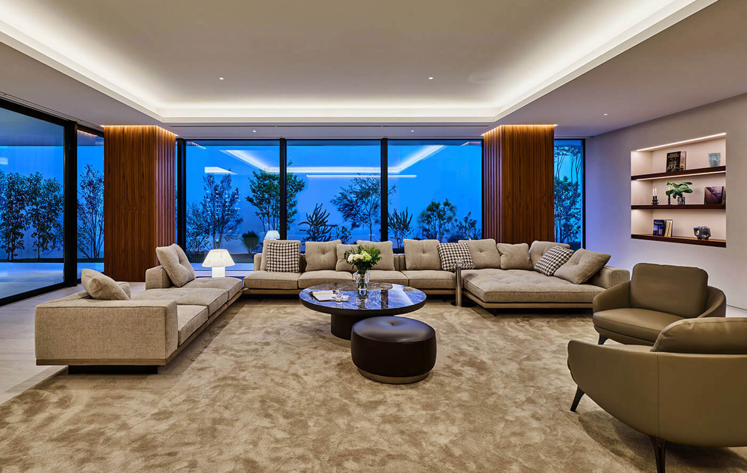 高級注文住宅のリビング