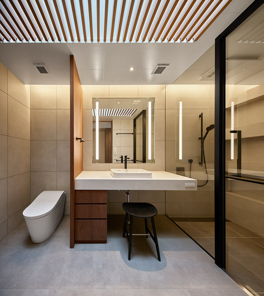 高級注文住宅のサニタリー