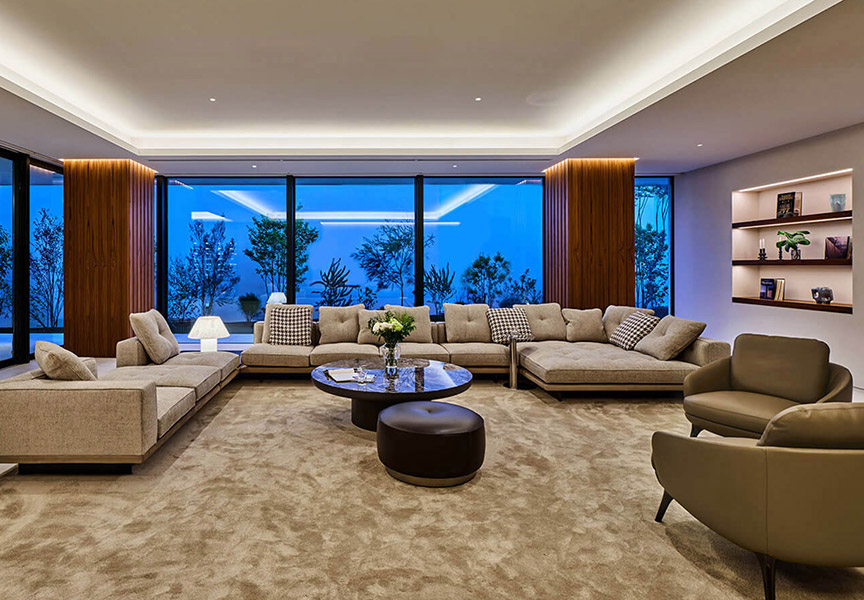 高級注文住宅のリビング