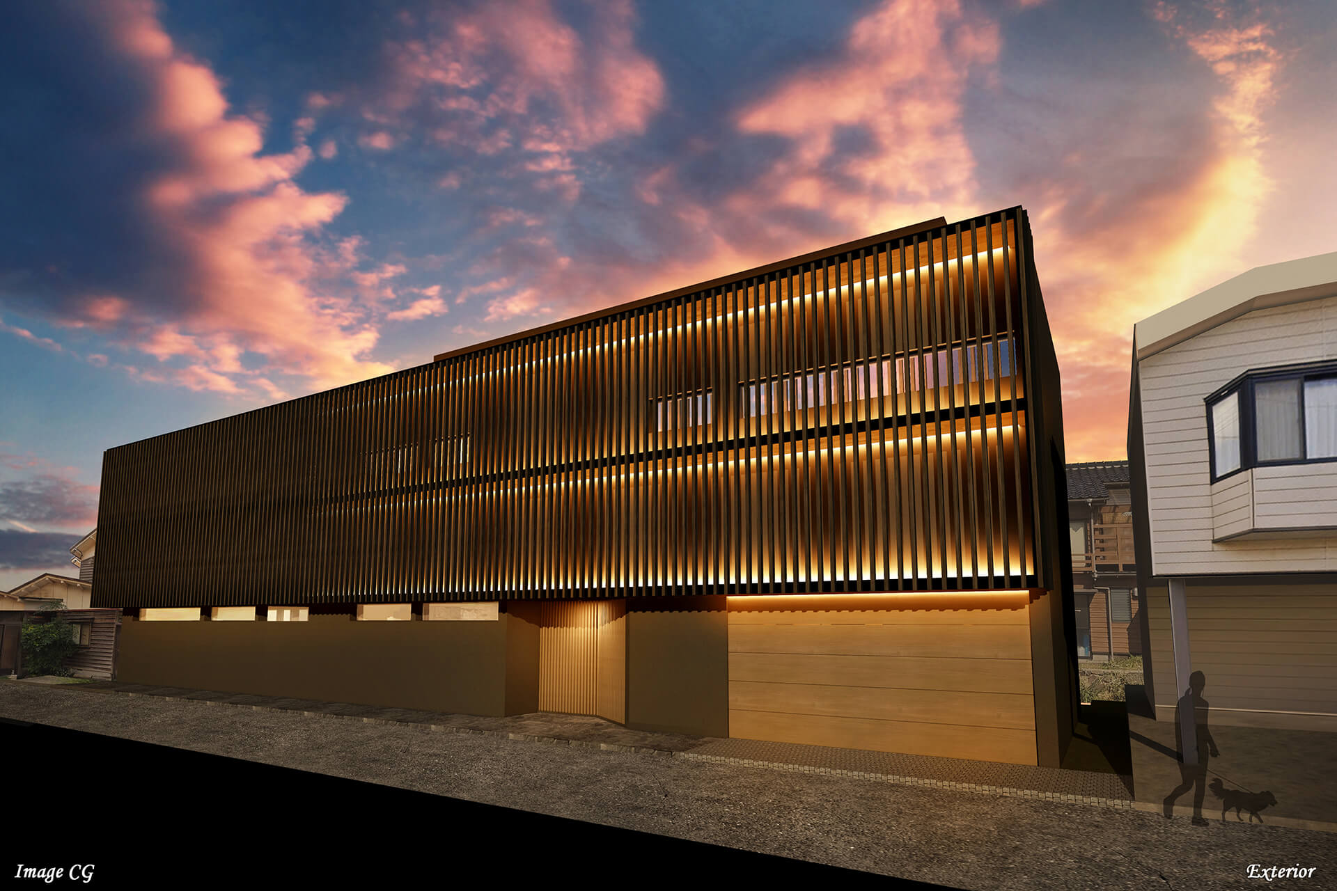 高級住宅の外観CG