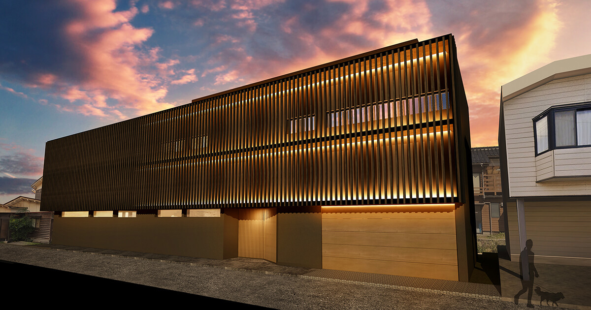 高級住宅の外観CG