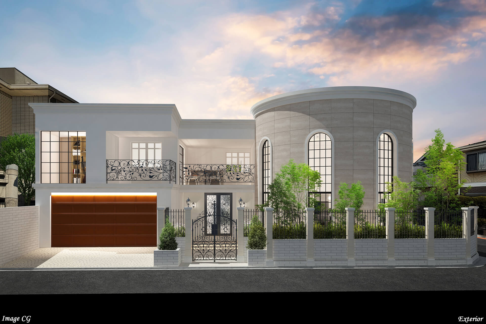 高級住宅の外観CG