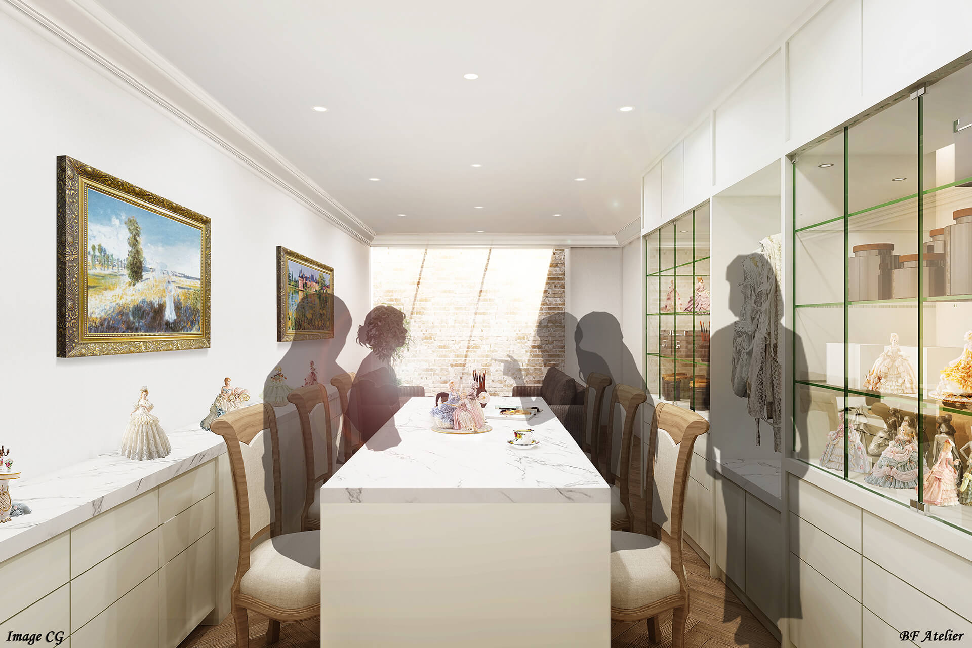 高級住宅のアトリエCG