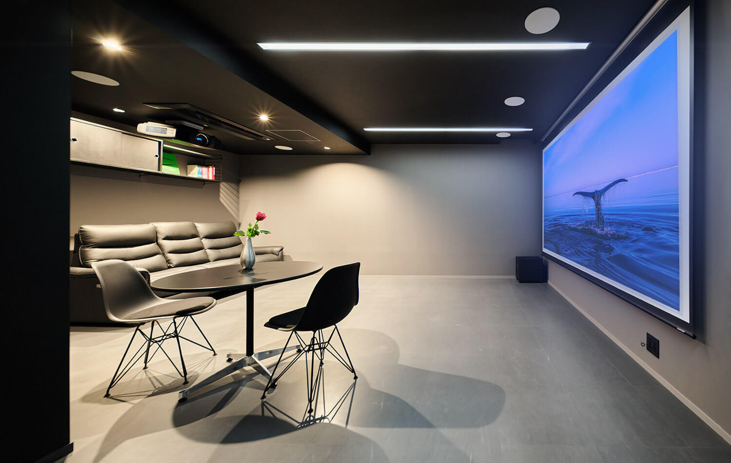 高級住宅のシアタールーム