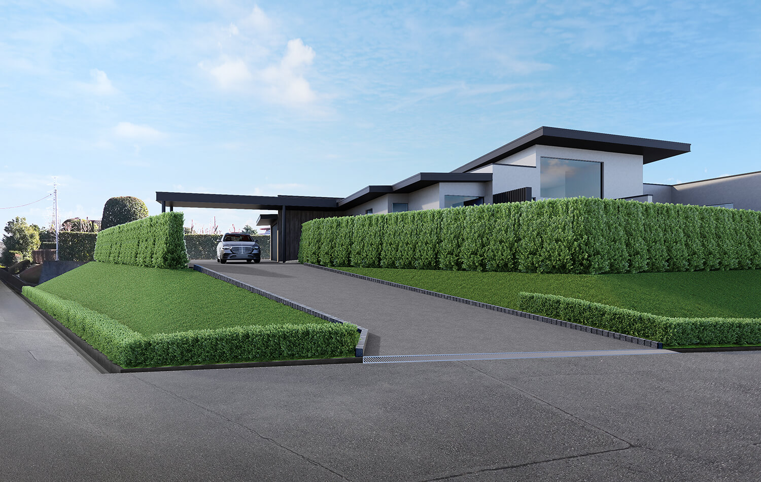 高級住宅の外観CG