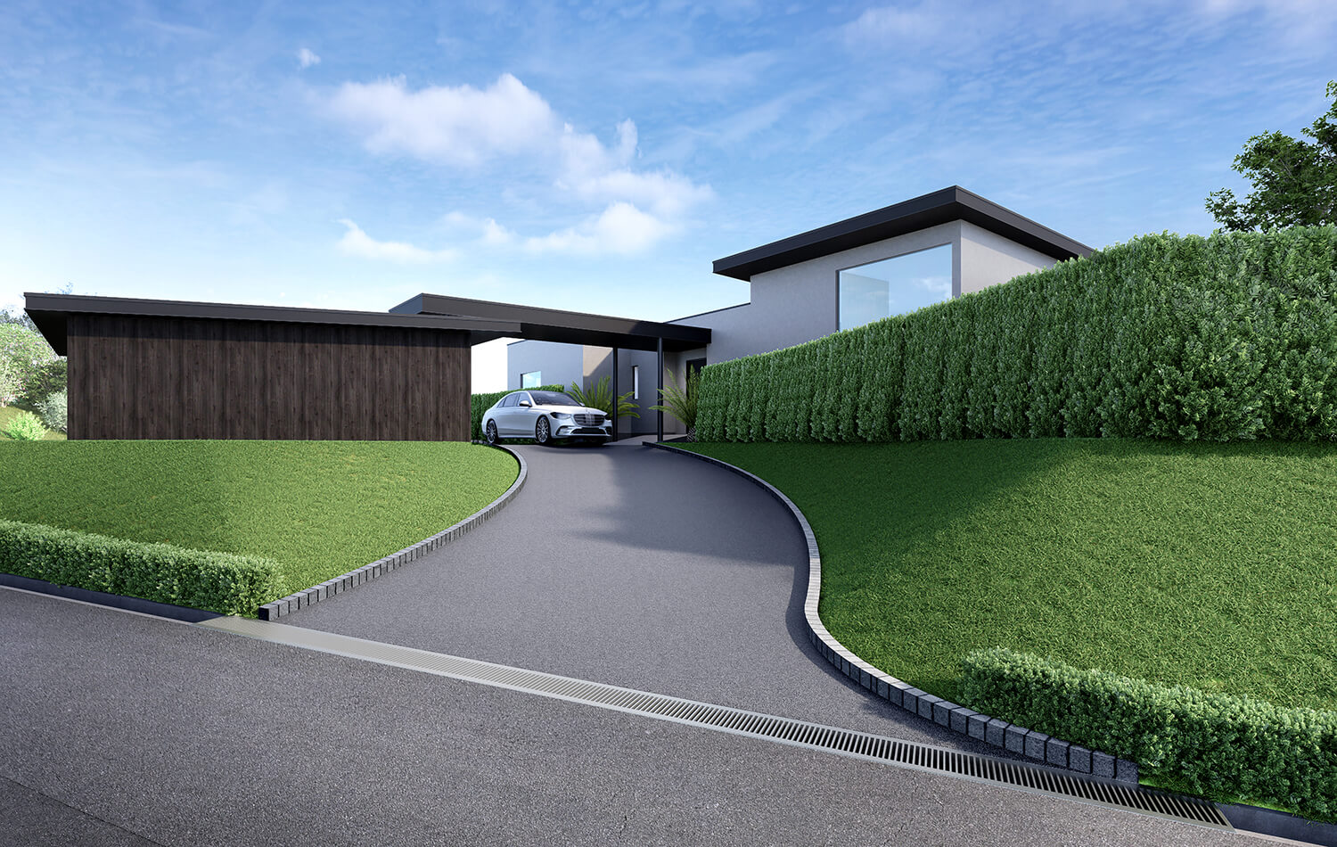 高級住宅の外観CG