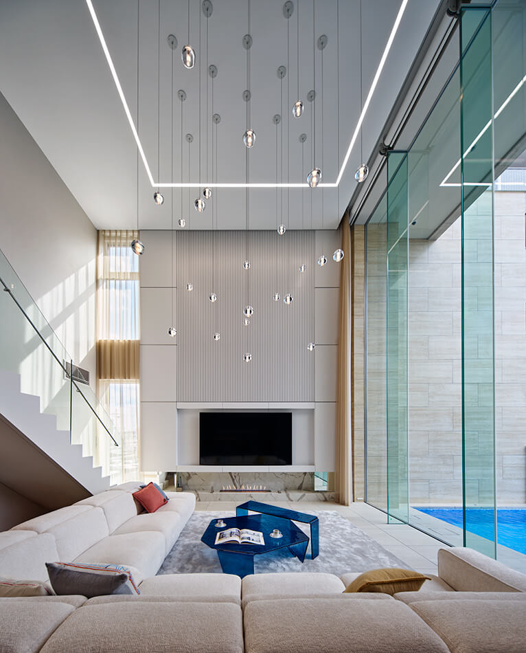 高級住宅のリビング