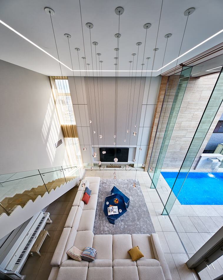 高級住宅のリビング