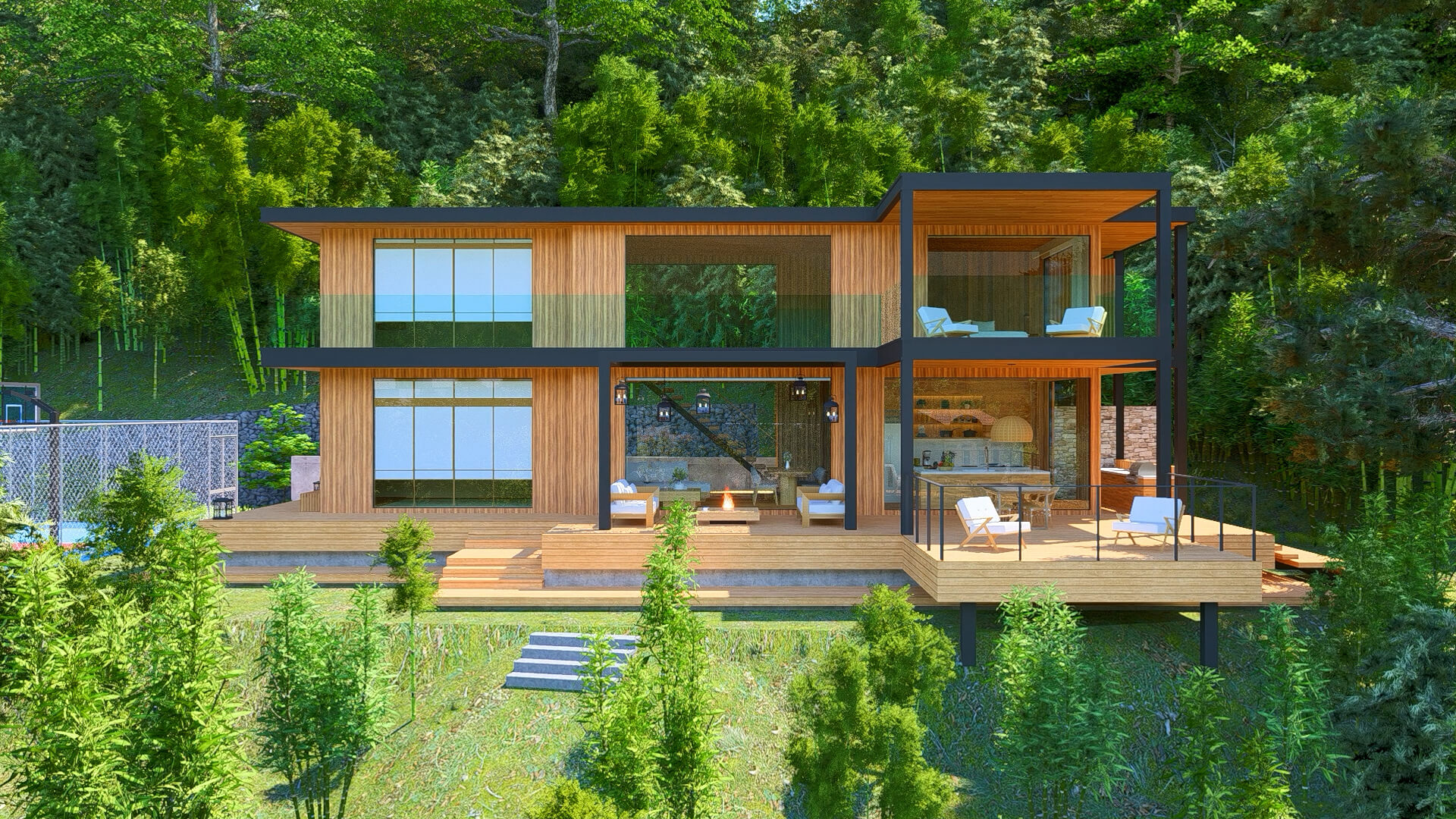 高級住宅の外観CG