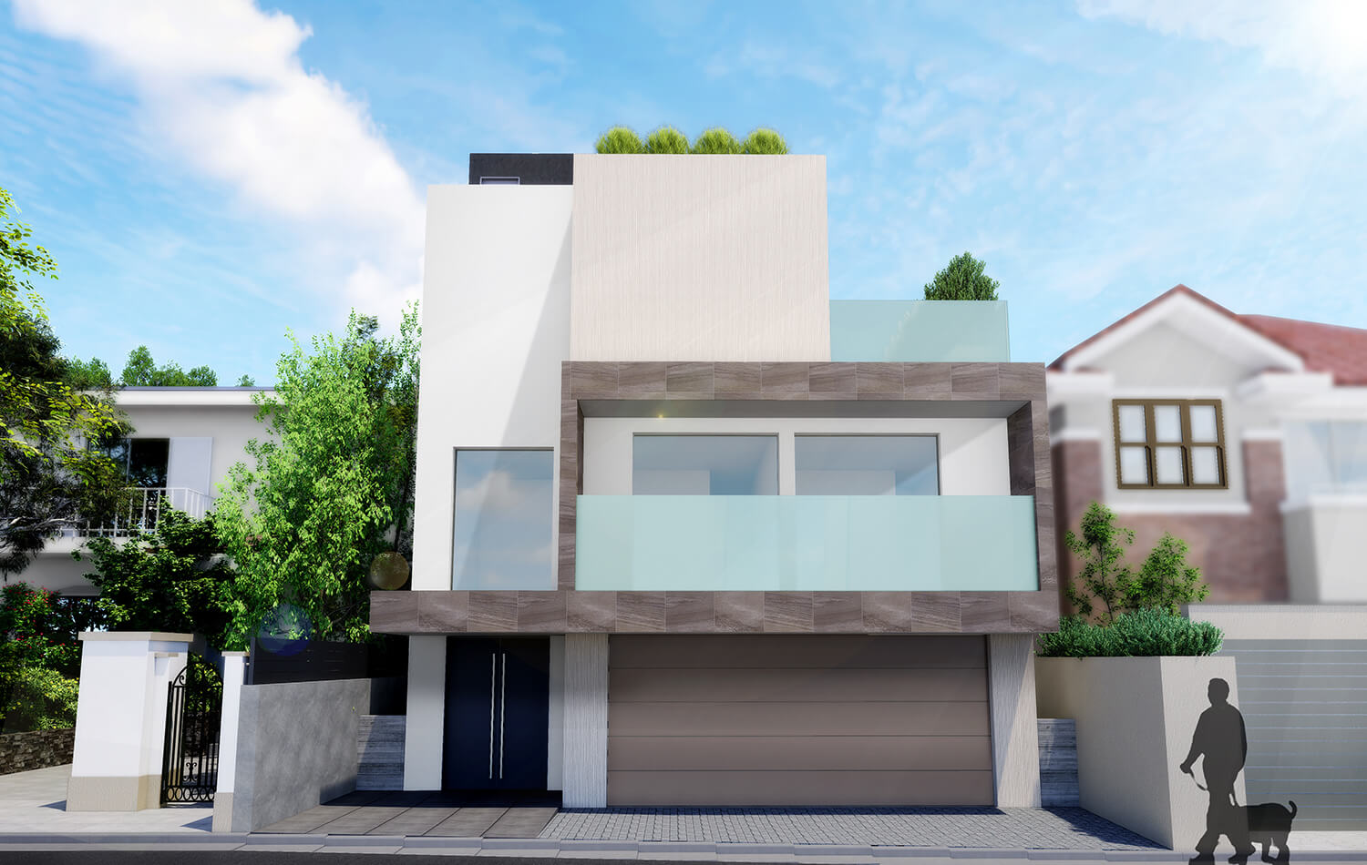 高級住宅の外観CG