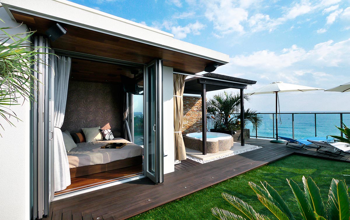 Resort style roof balcony design │別荘建築　ルーフバルコニー