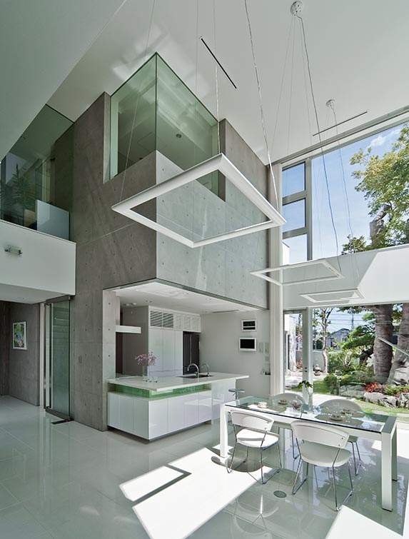High ceiling Modern dining design│高級住宅