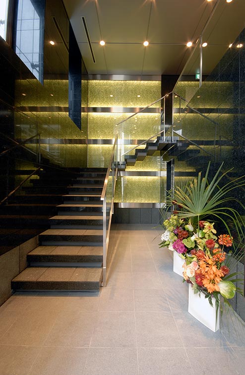 Entrance design of the office building