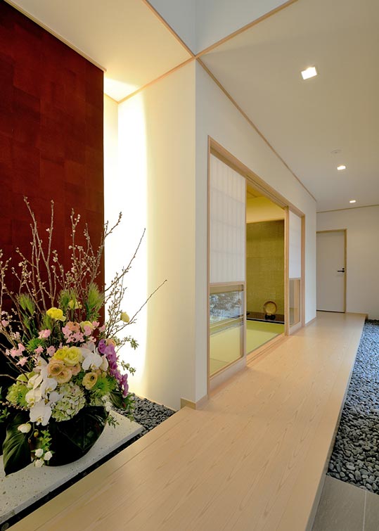 Japanese-style approach design│高級住宅