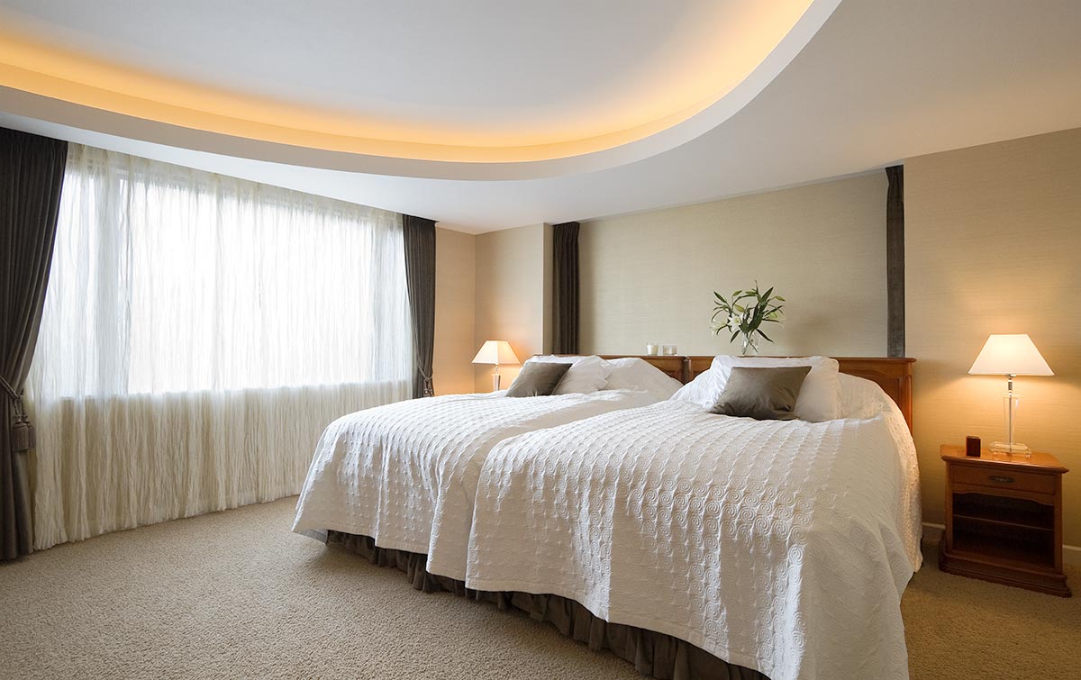 Natural modern bedroom design│高級住宅