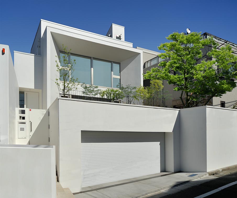 white box modern house design│高級住宅外観