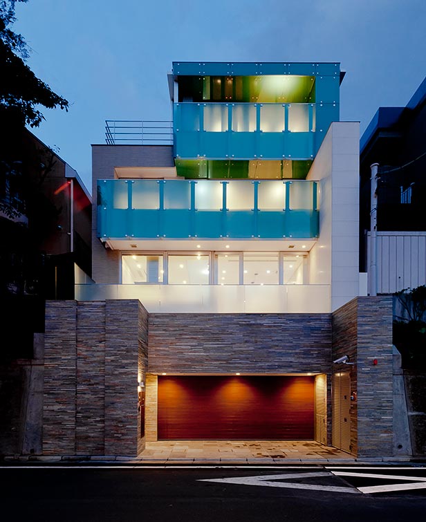 modern house exterior design night│高級住宅