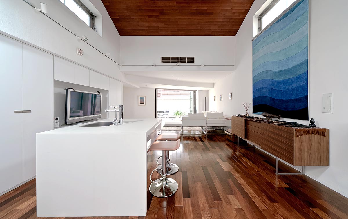 Modern living design Ceiling wood│高級住宅
