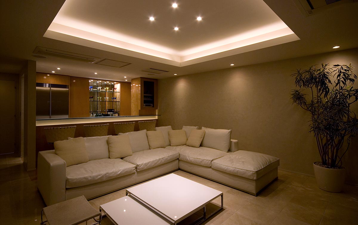 Home theater room design with home bar│高級住宅