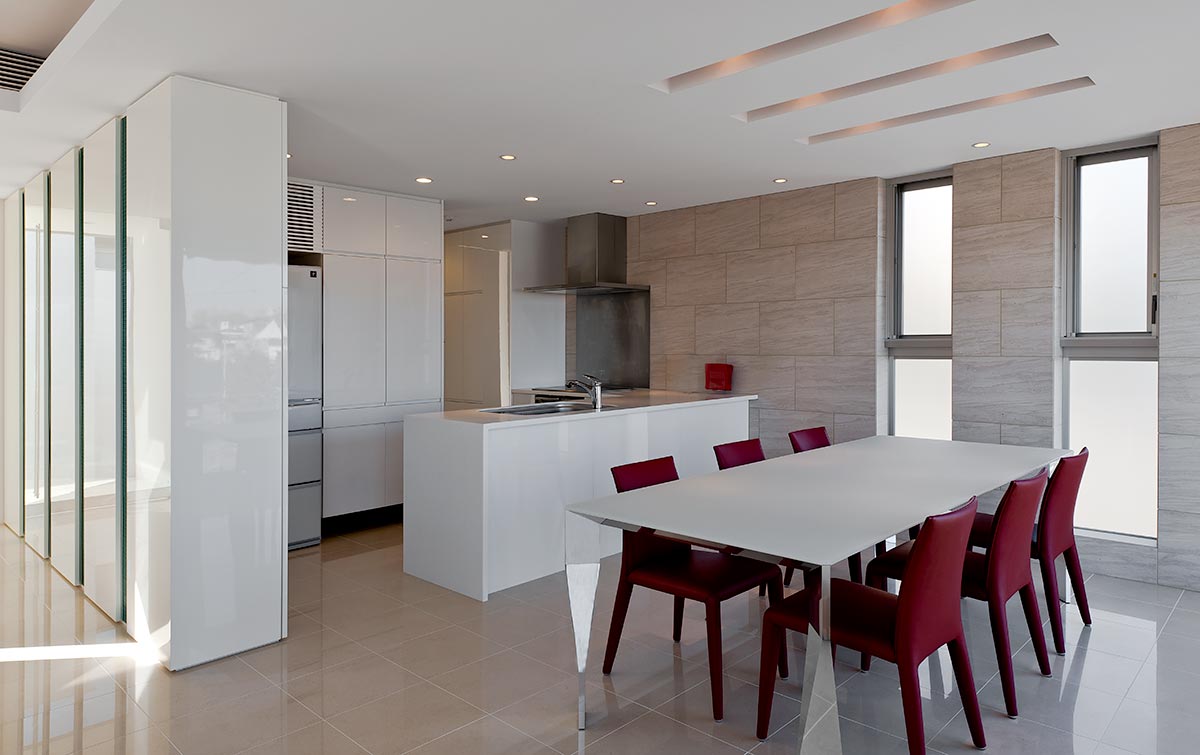 Modern dining kitchen design│高級住宅コートハウス
