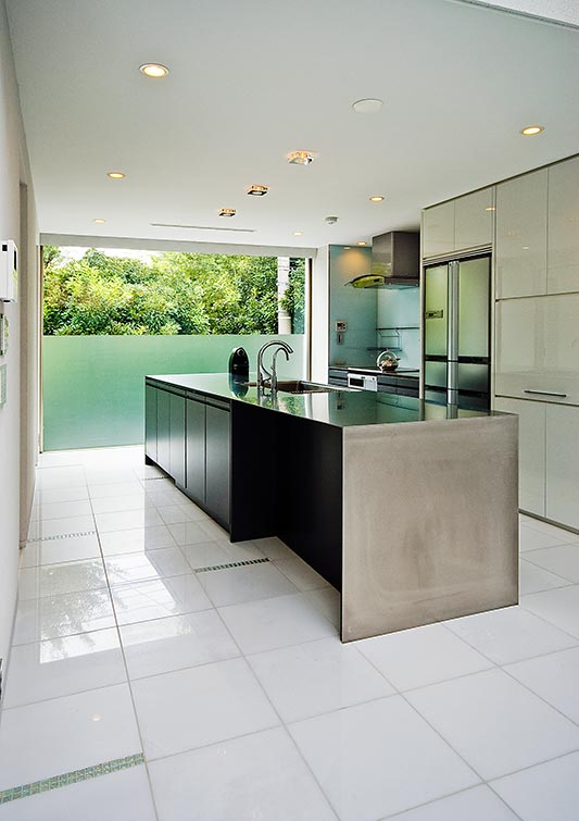 Modern stainless steel kitchen design│高級住宅