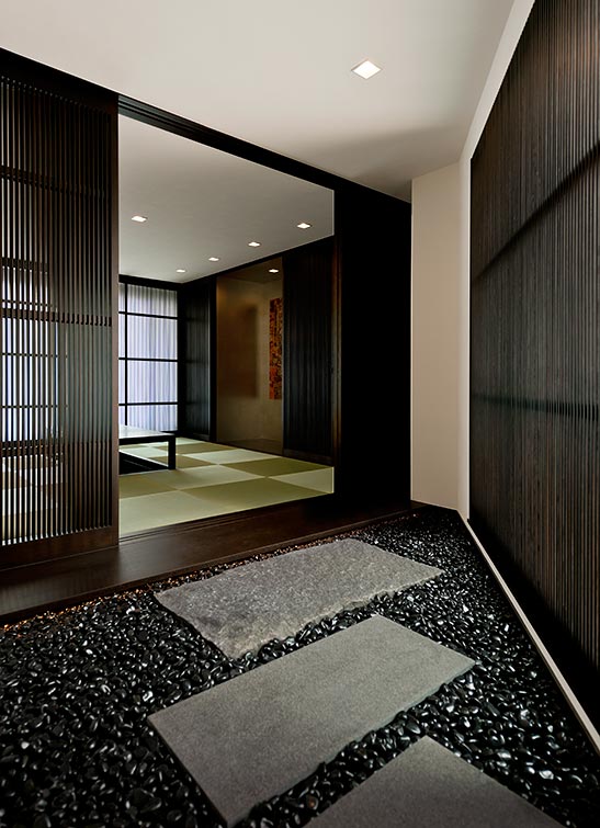 Japanese-style room gravel│高級住宅