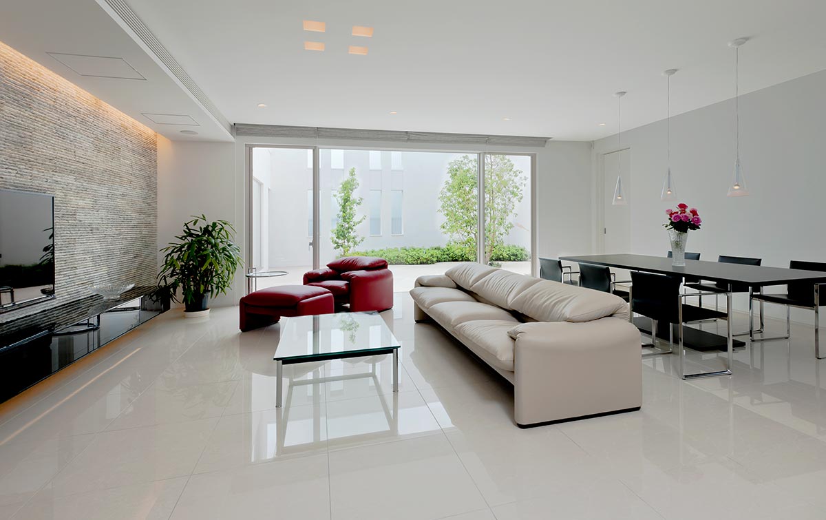 Modern living design white│高級住宅