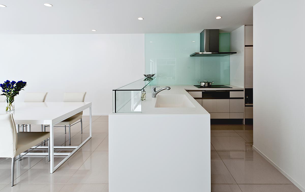 Simple modern dining kitchen design│高級住宅