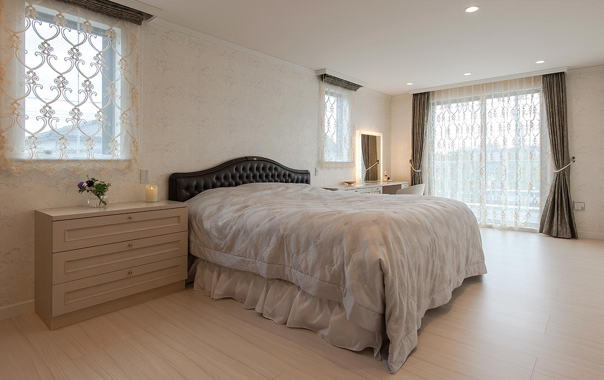 Bedroom design elegant│高級住宅 エレガントな寝室
