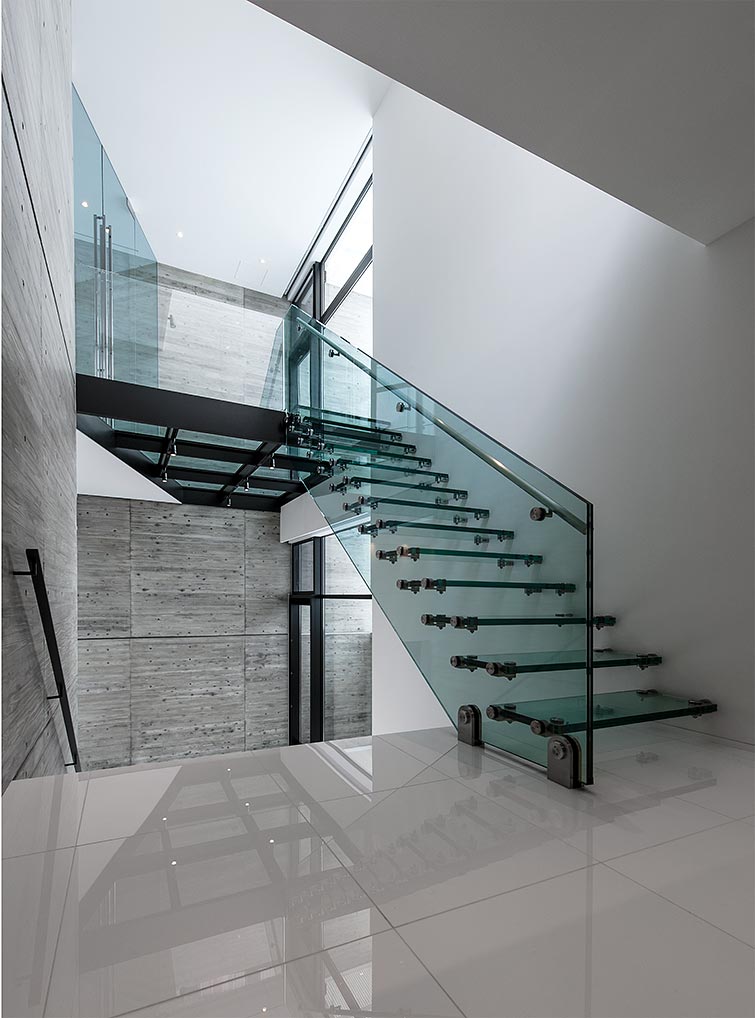 Stairs Glass 階段│高級住宅 ガラスの階段