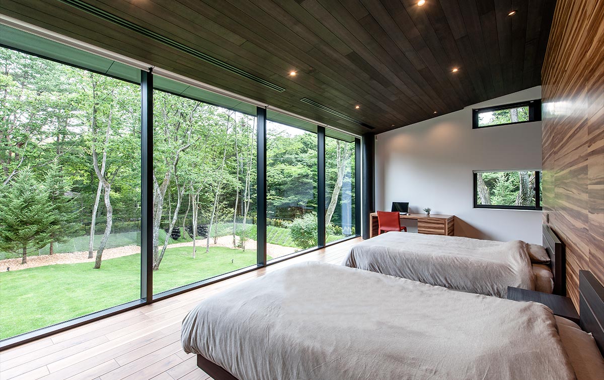 Bedroom design modern│別荘建築 モダンな寝室
