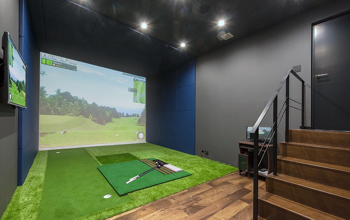 Golf room design│高級住宅 ゴルフルーム
