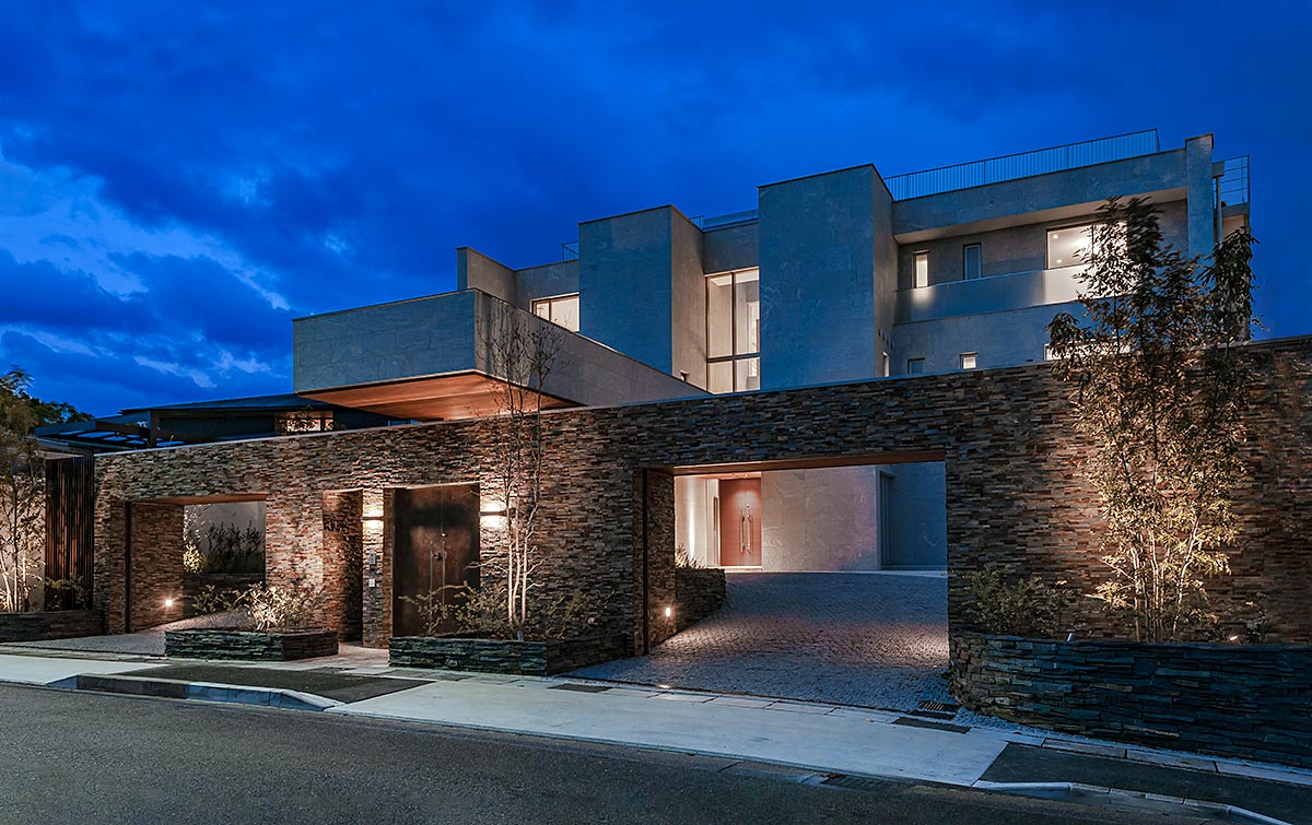 Modern home Exterior design Flat roof│高級住宅外観